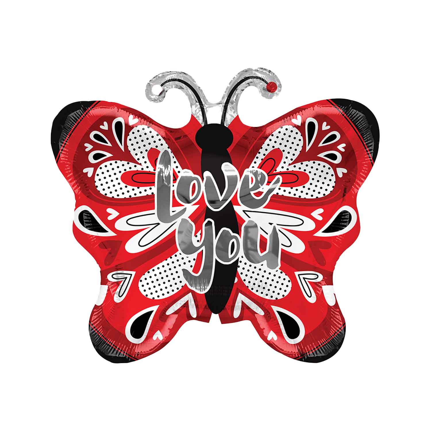 Palloncino a forma di farfalla con testo i love you 18